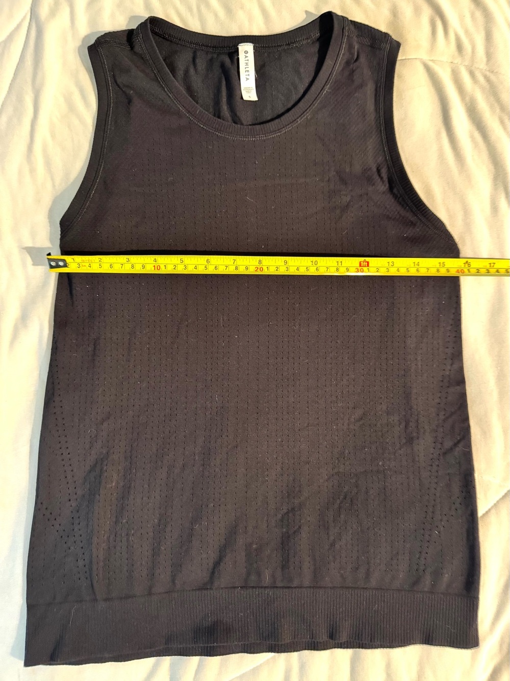 Athleta Black Perforated Women's Tank Top